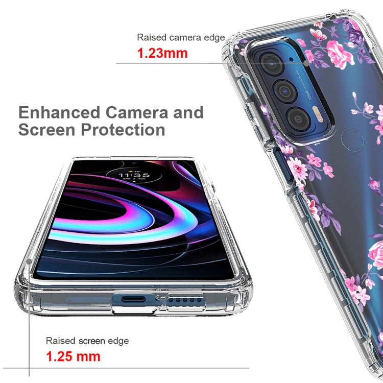For Motorola Edge 2021 Transparent Painted Phone Case