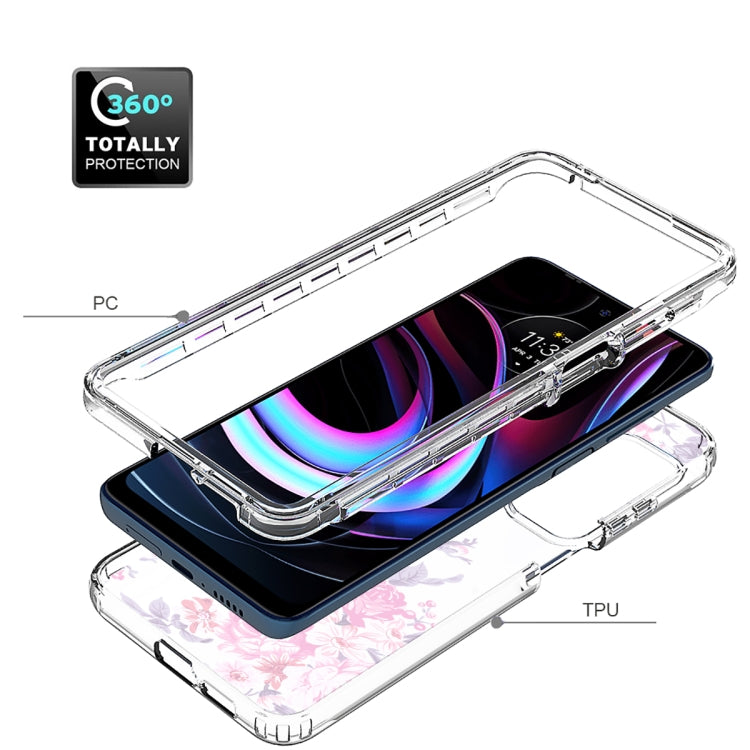 For Motorola Edge 2021 Transparent Painted Phone Case