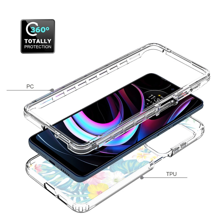 For Motorola Edge 2021 Transparent Painted Phone Case