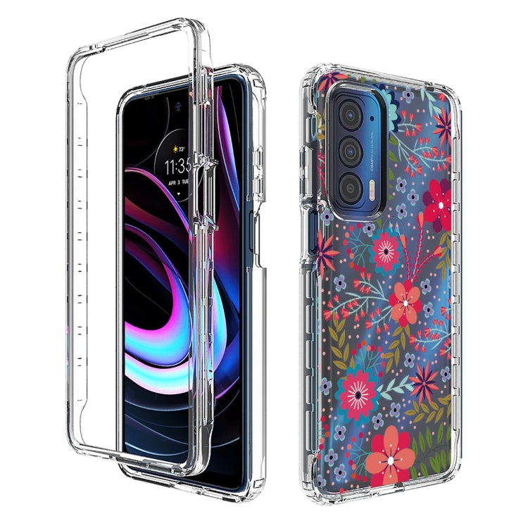 For Motorola Edge 2021 Transparent Painted Phone Case