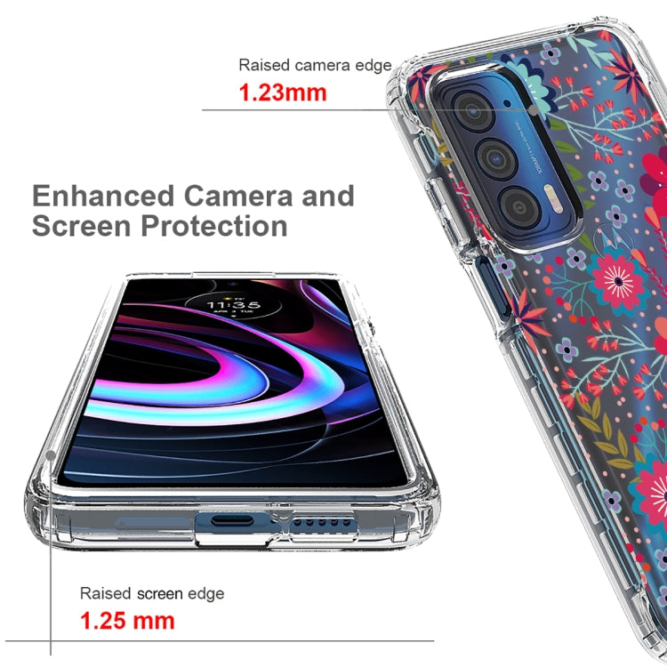 For Motorola Edge 2021 Transparent Painted Phone Case