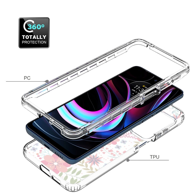 For Motorola Edge 2021 Transparent Painted Phone Case