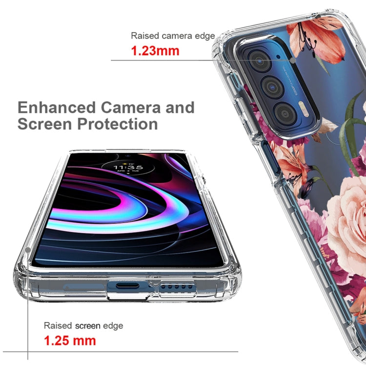 For Motorola Edge 2021 Transparent Painted Phone Case