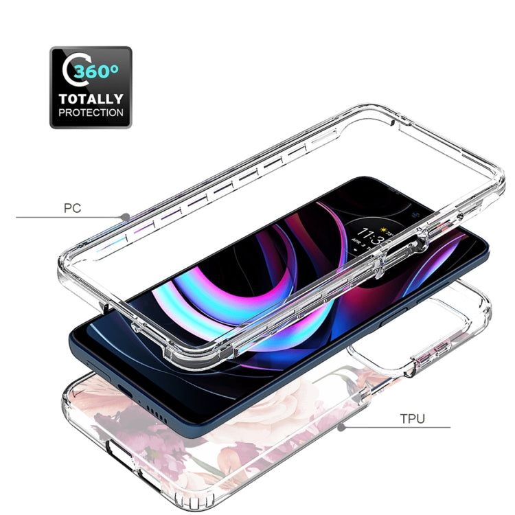 For Motorola Edge 2021 Transparent Painted Phone Case
