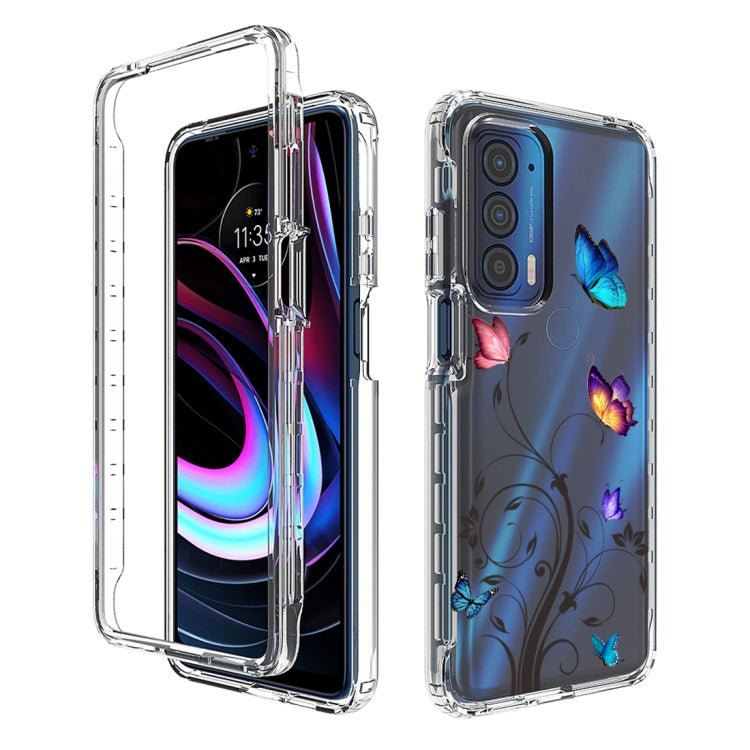 For Motorola Edge 2021 Transparent Painted Phone Case