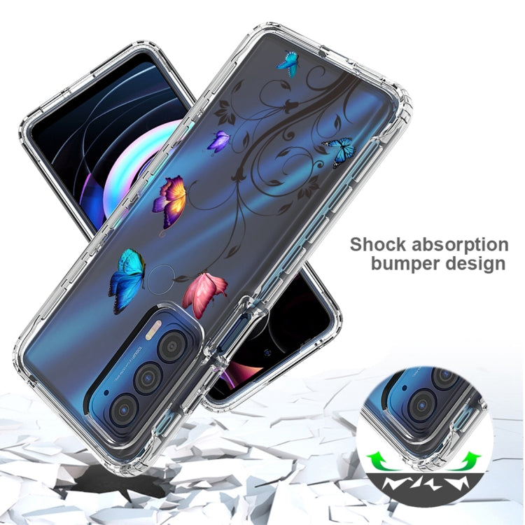 For Motorola Edge 2021 Transparent Painted Phone Case