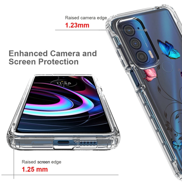 For Motorola Edge 2021 Transparent Painted Phone Case