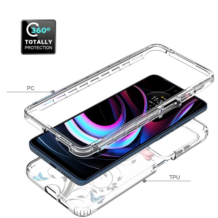 For Motorola Edge 2021 Transparent Painted Phone Case