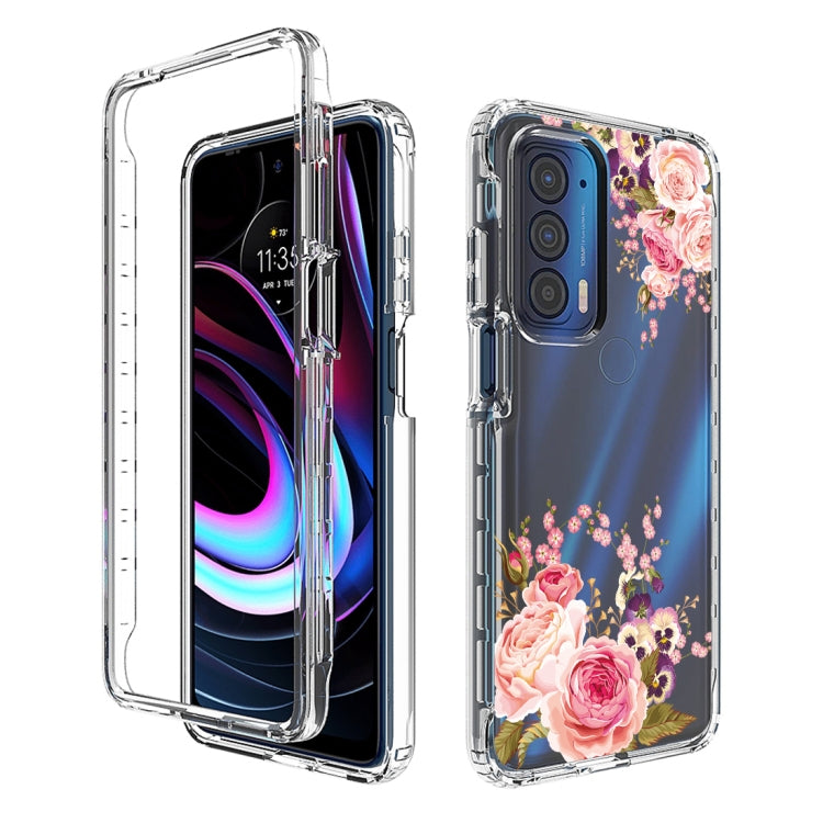 For Motorola Edge 2021 Transparent Painted Phone Case