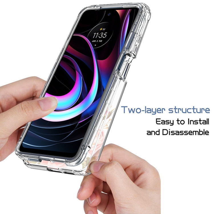 For Motorola Edge 2021 Transparent Painted Phone Case