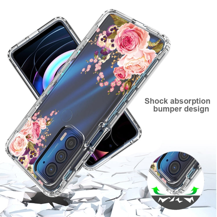 For Motorola Edge 2021 Transparent Painted Phone Case