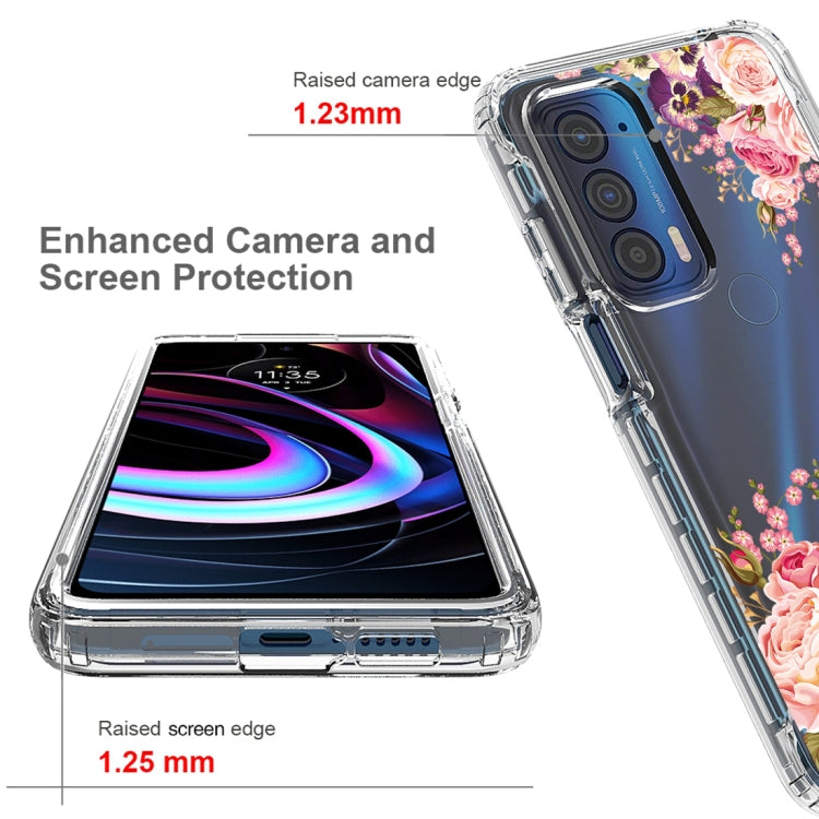 For Motorola Edge 2021 Transparent Painted Phone Case