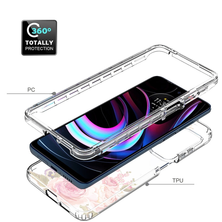 For Motorola Edge 2021 Transparent Painted Phone Case