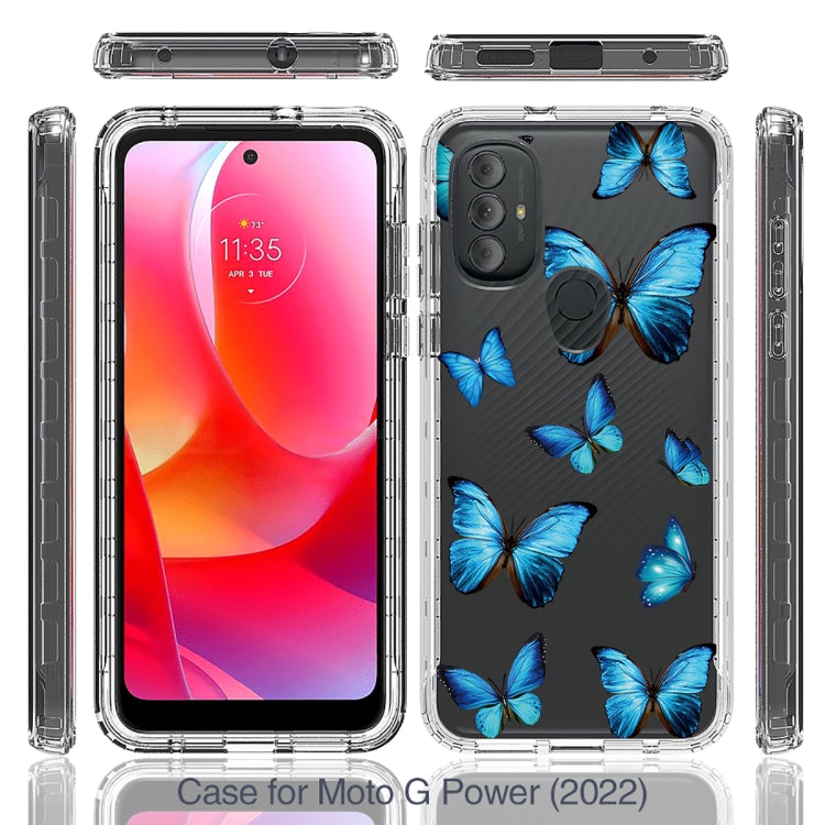 For Motorola Moto G Power 2022 Transparent Painted Phone Case