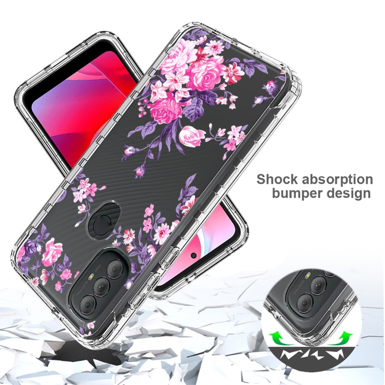 For Motorola Moto G Power 2022 Transparent Painted Phone Case