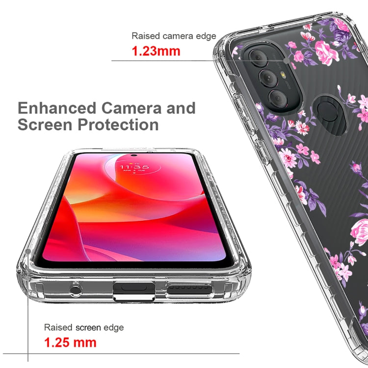 For Motorola Moto G Power 2022 Transparent Painted Phone Case