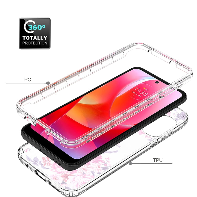For Motorola Moto G Power 2022 Transparent Painted Phone Case