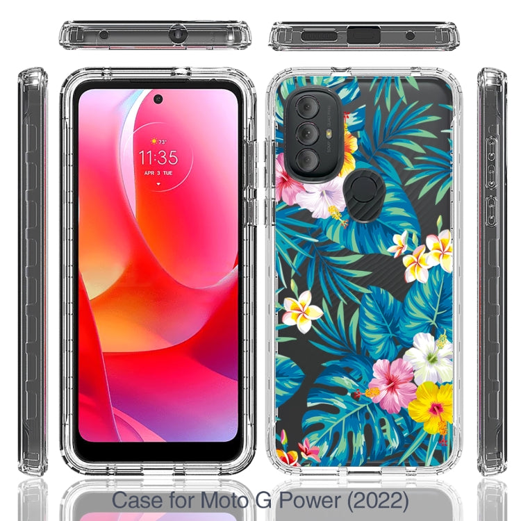 For Motorola Moto G Power 2022 Transparent Painted Phone Case