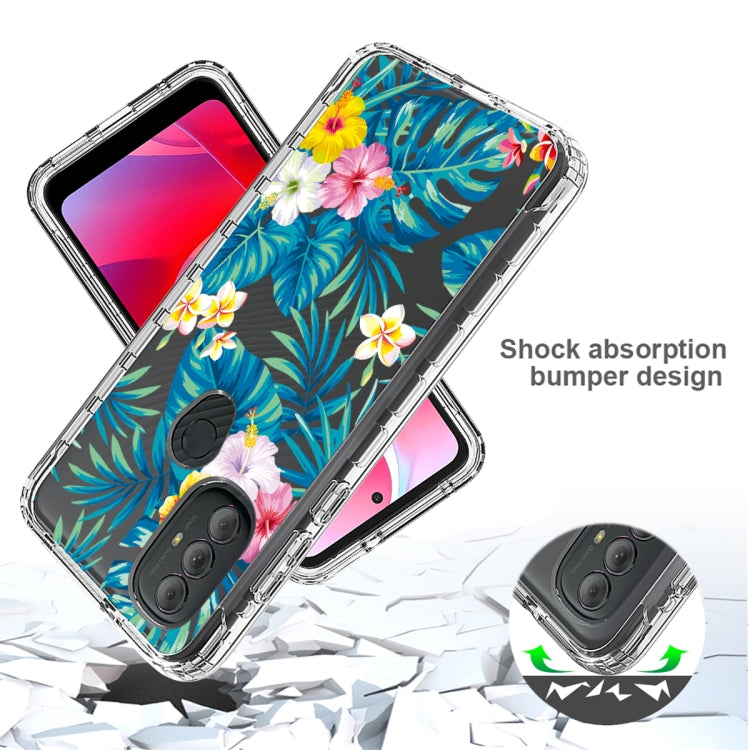 For Motorola Moto G Power 2022 Transparent Painted Phone Case