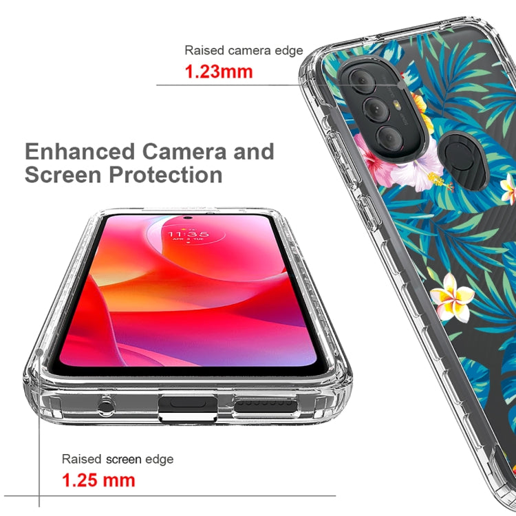 For Motorola Moto G Power 2022 Transparent Painted Phone Case