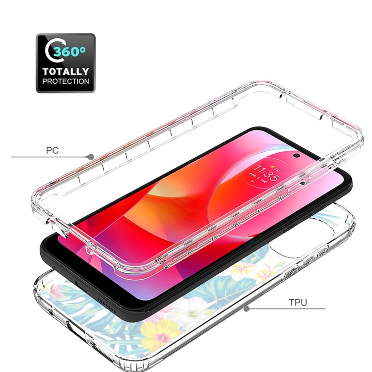 For Motorola Moto G Power 2022 Transparent Painted Phone Case