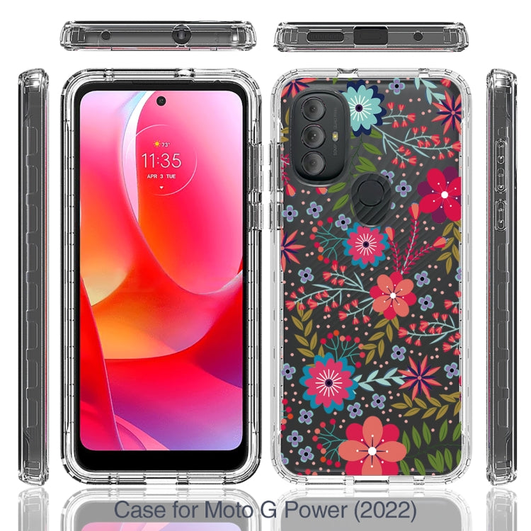 For Motorola Moto G Power 2022 Transparent Painted Phone Case