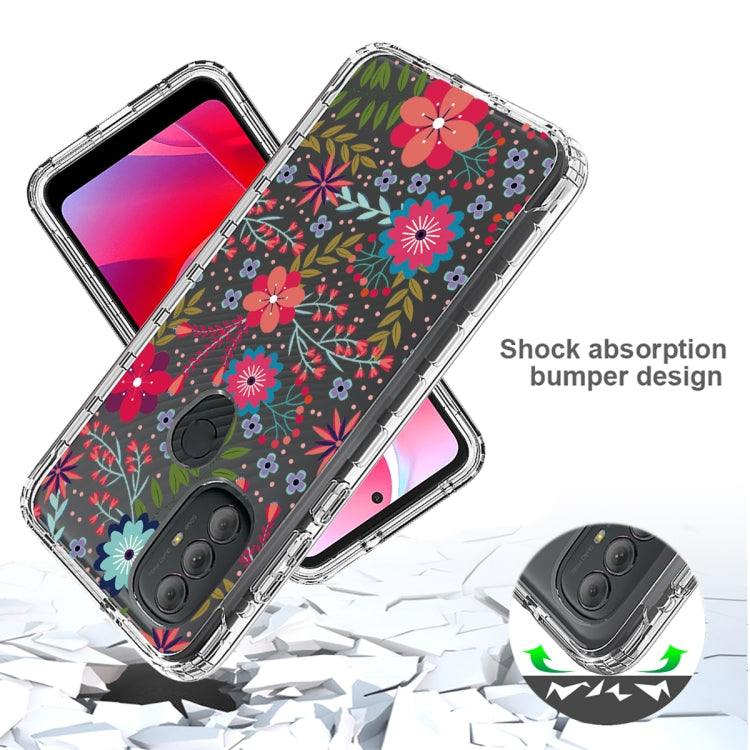 For Motorola Moto G Power 2022 Transparent Painted Phone Case