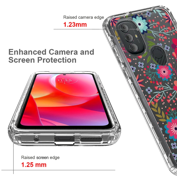For Motorola Moto G Power 2022 Transparent Painted Phone Case