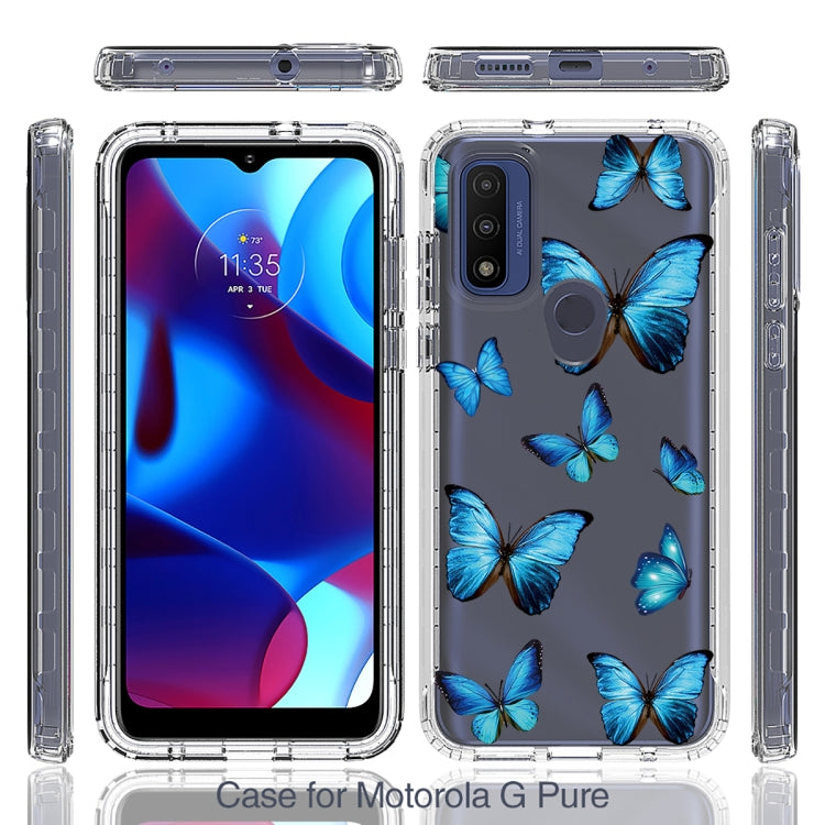 For Motorola G Pure 2021 Transparent Painted Phone Case