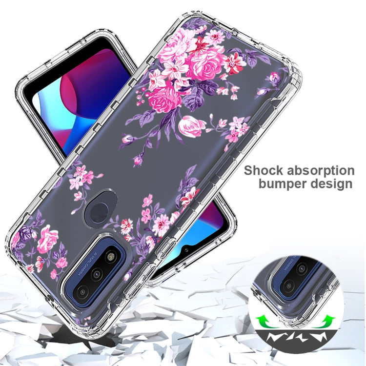 For Motorola G Pure 2021 Transparent Painted Phone Case