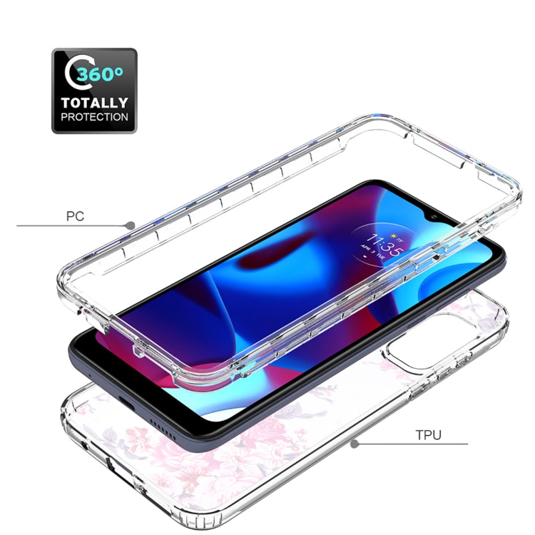 For Motorola G Pure 2021 Transparent Painted Phone Case