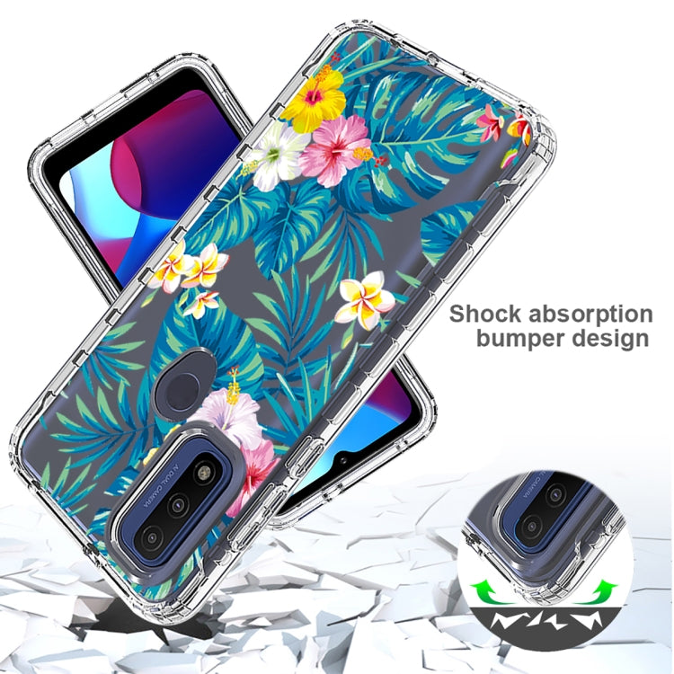For Motorola G Pure 2021 Transparent Painted Phone Case