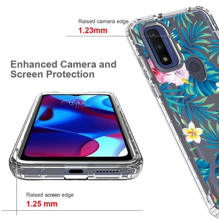 For Motorola G Pure 2021 Transparent Painted Phone Case
