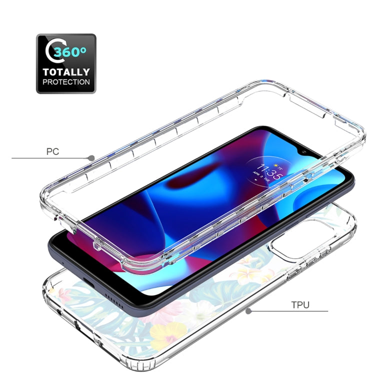 For Motorola G Pure 2021 Transparent Painted Phone Case