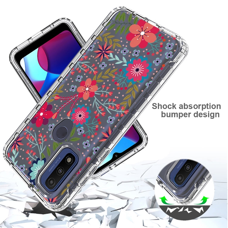 For Motorola G Pure 2021 Transparent Painted Phone Case