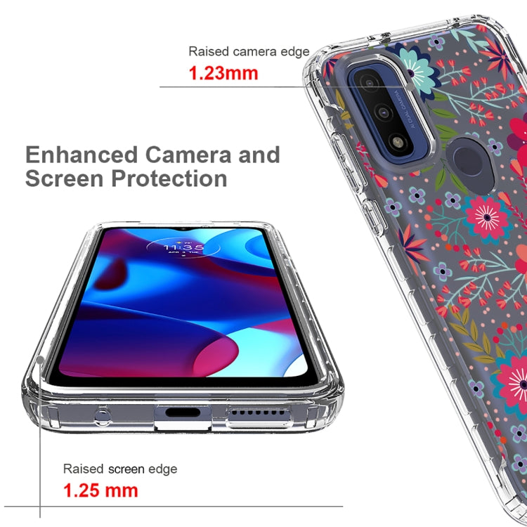 For Motorola G Pure 2021 Transparent Painted Phone Case