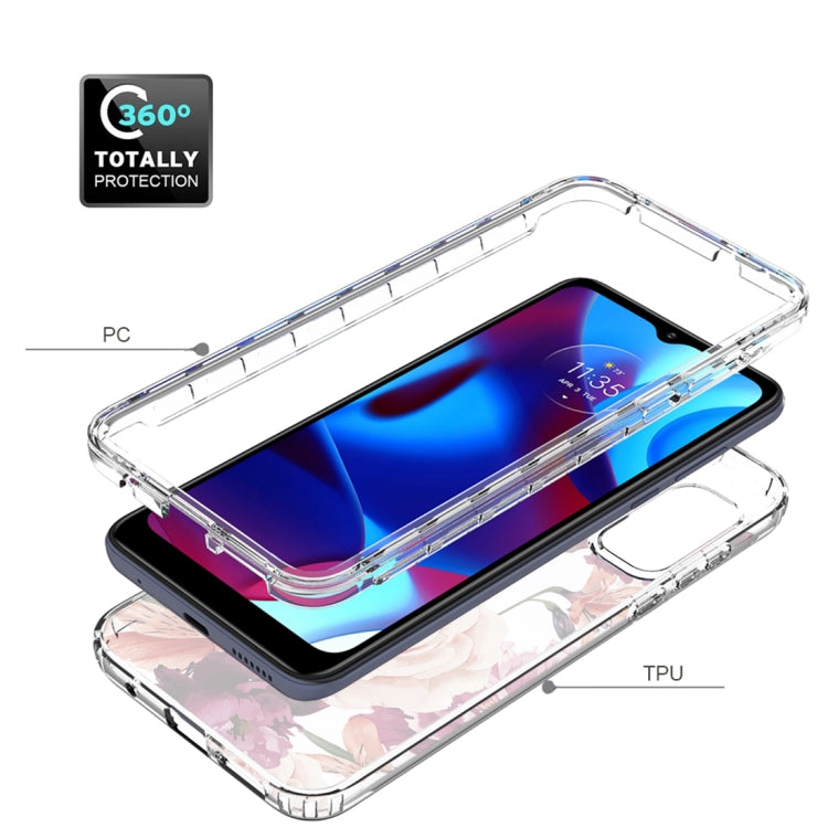 For Motorola G Pure 2021 Transparent Painted Phone Case