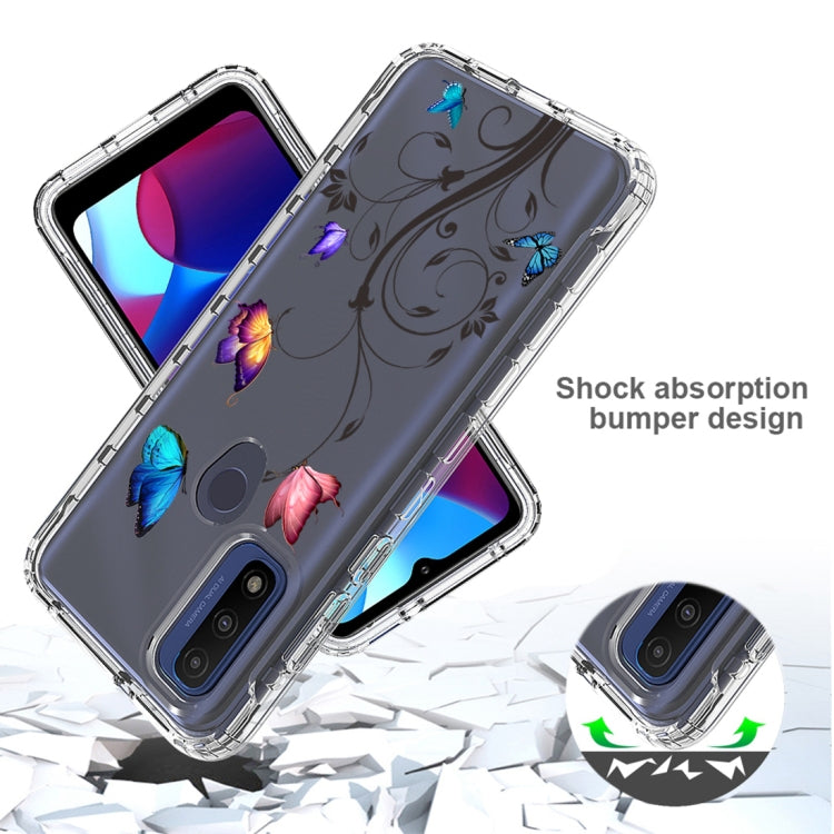 For Motorola G Pure 2021 Transparent Painted Phone Case