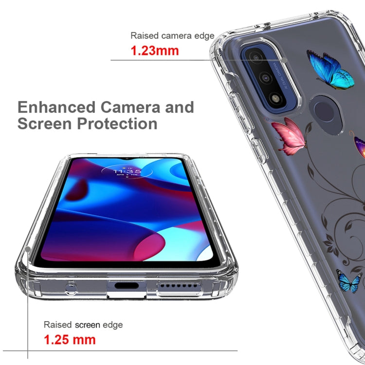 For Motorola G Pure 2021 Transparent Painted Phone Case
