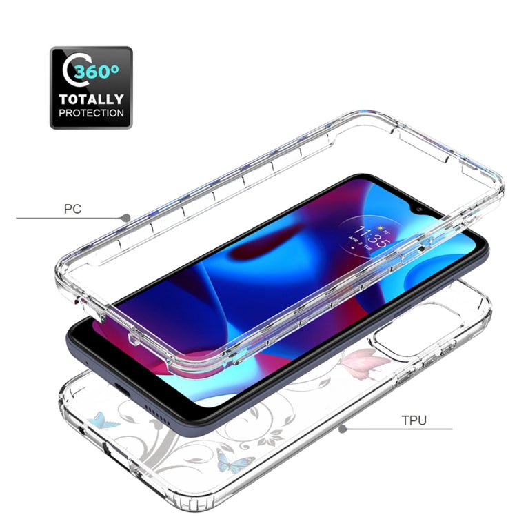 For Motorola G Pure 2021 Transparent Painted Phone Case