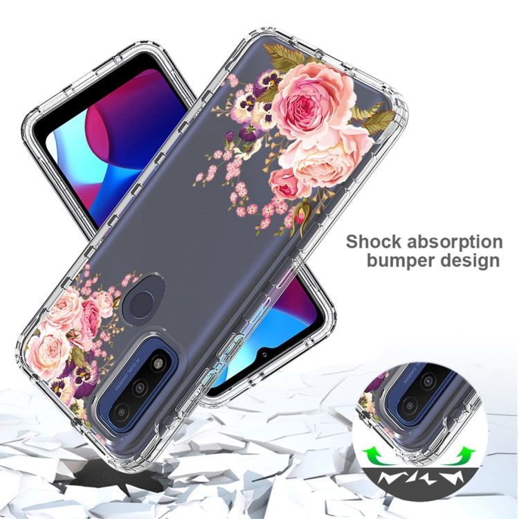 For Motorola G Pure 2021 Transparent Painted Phone Case