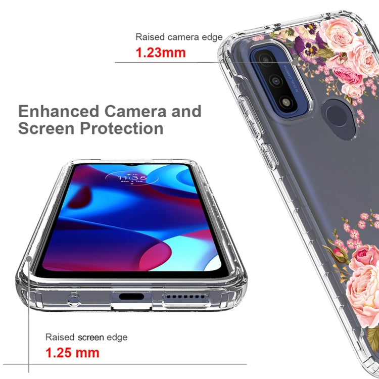 For Motorola G Pure 2021 Transparent Painted Phone Case