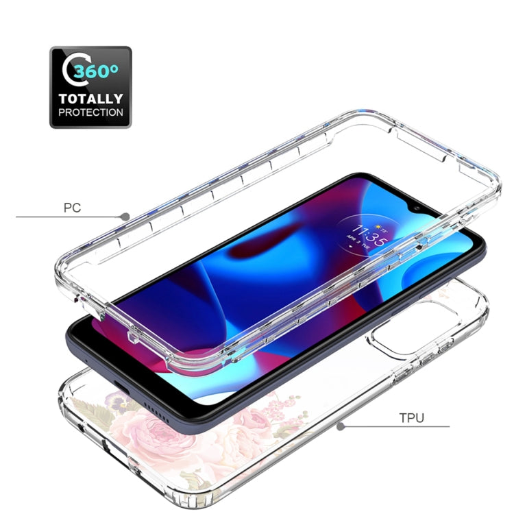 For Motorola G Pure 2021 Transparent Painted Phone Case