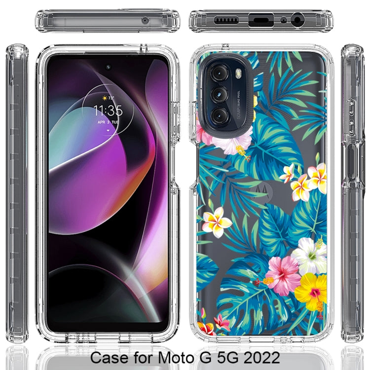 For Motorola Moto G 5G (2022) Transparent Painted Phone Case