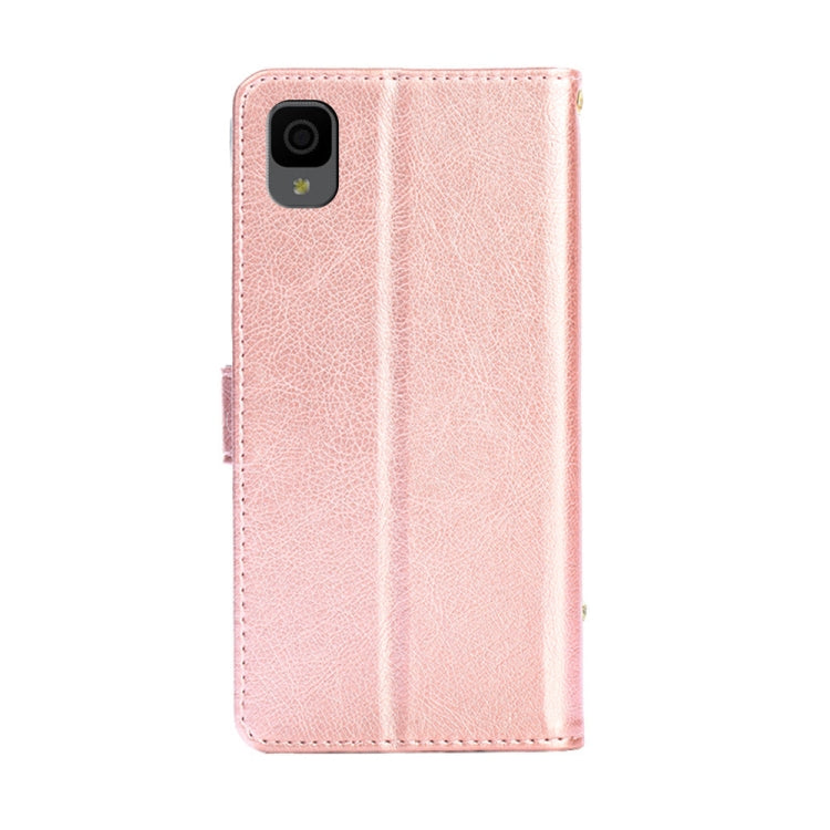 For TCL 30Z T602DL Zipper Bag Leather Phone Case