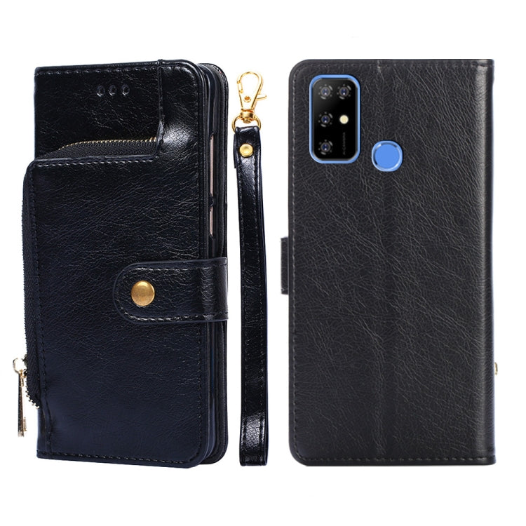 For DOOGEE X96 Pro Zipper Bag Leather Phone Case