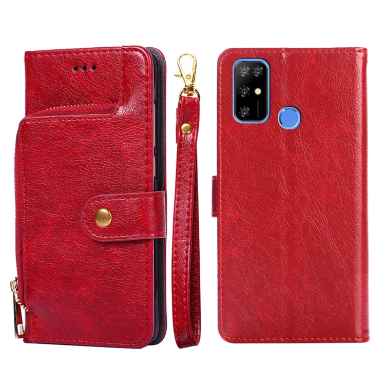 For DOOGEE X96 Pro Zipper Bag Leather Phone Case