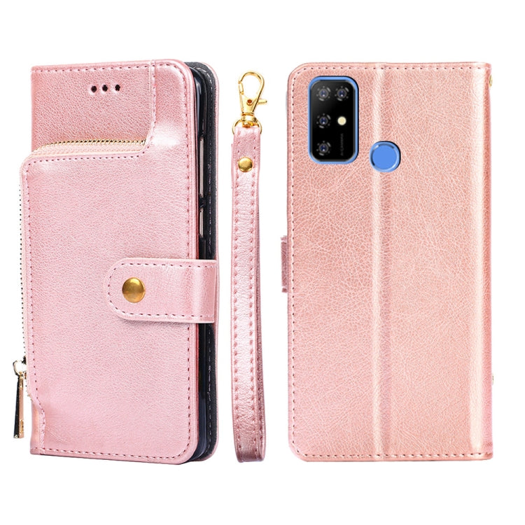 For DOOGEE X96 Pro Zipper Bag Leather Phone Case