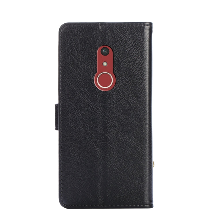 For Fujitsu Arrows Be4 Plus/F-41B Zipper Bag Leather Phone Case