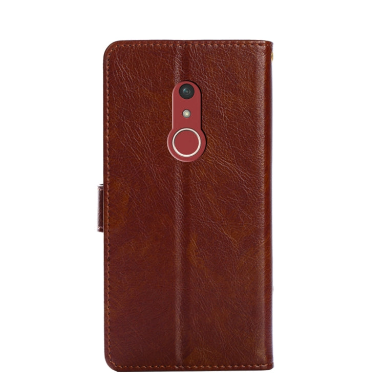For Fujitsu Arrows Be4 Plus/F-41B Zipper Bag Leather Phone Case